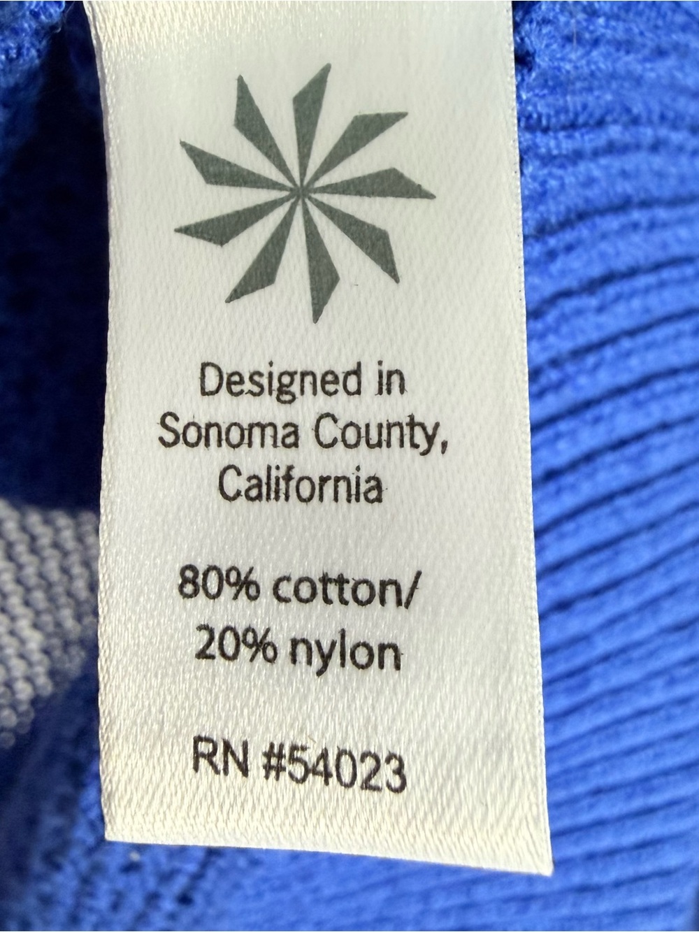 Athleta Caspian Blue Sweater Zip Open Knit Cardigan S Tennis Preppy Resortwear - Picture 6 of 8